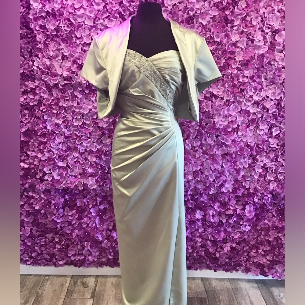 Cameron Blake Mother of the Bride Dress Sage size 24WP